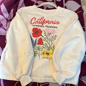 Old Navy California Coastal Flowers Sweater